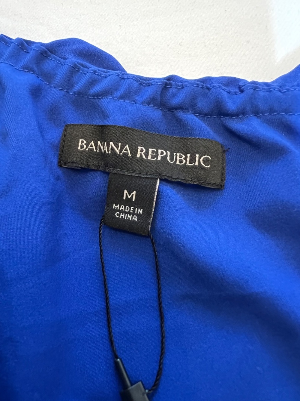 NWOT - Banana Republic Royal Blue One-Shoulder Maxi Ruffled Dress - Picture 11 of 11